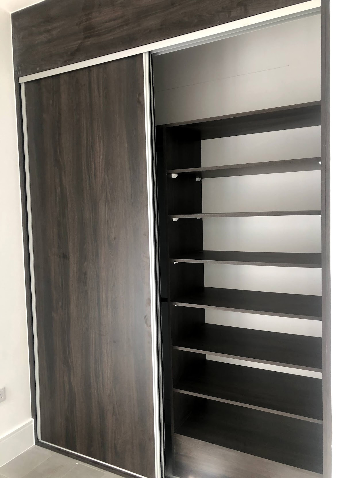 Bedroom Sliding Wardrobe Doors with internal storage